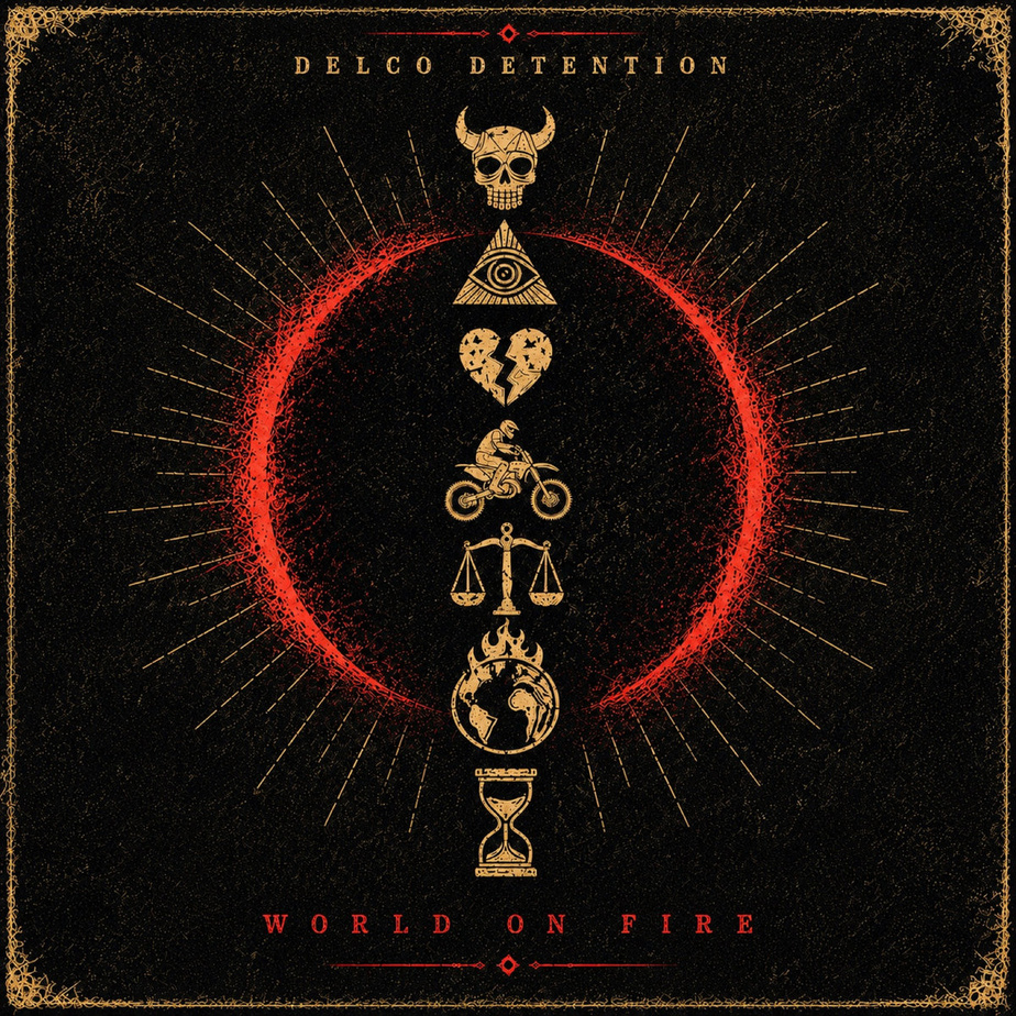 Delco Detention - World On Fire [2026] - rock mixed, mastered listen/buy